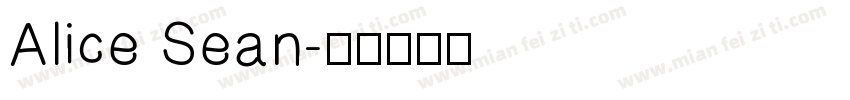 Alice Sean字体转换